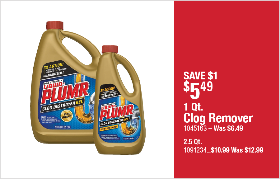 1 Qt. Clog Remover